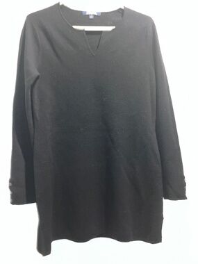 Brooks Brothers Tunic/Mini-Dress, L, Merino, Black